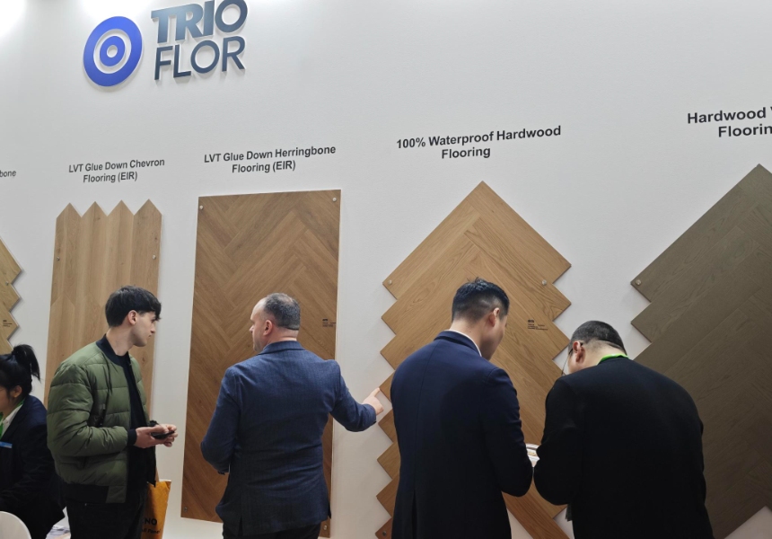 100% Waterproof Hardwood Flooring！Trioflor shines with another new product at BUA Munich 2025
